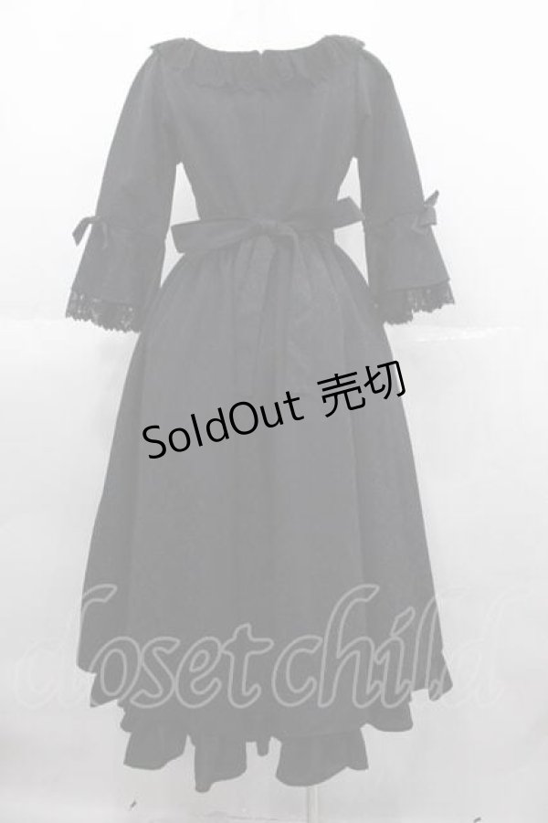 画像2: Victorian maiden / ヴェルサイユリボンロココドレス  黒 I-25-06-29-052-CL-OP-HD-ZI (2)