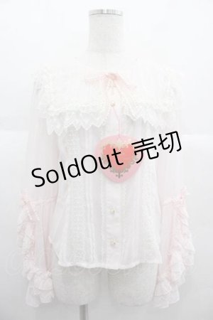 画像: BABY,THE STARS SHINE BRIGHT / St.Mary Holy Cardブラウス  ピンク I-25-06-29-006-BA-BL-HD-ZI