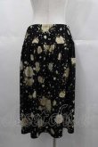 画像2: PINK HOUSE / 薔薇総柄カットスカート  ブラック I-25-06-29-078-LO-SK-HD-ZI (2)