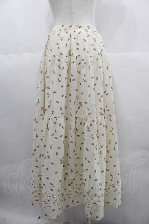 画像2: KETTY / いちご総柄スカート  アイボリー I-25-06-29-080-EL-SK-HD-ZS (2)