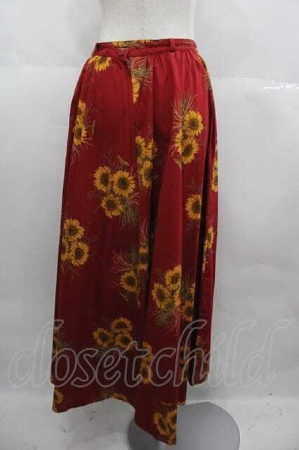 画像2: KETTY / ひまわりブーケスカート  赤Ｘ黄色 I-25-06-29-084-EL-SK-HD-ZI (2)