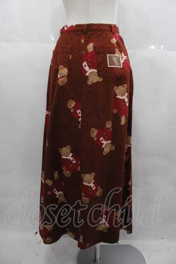 画像2: KETTY / コートくまさんプリントスカート  ブラウン I-25-06-29-086-EL-SK-HD-ZS (2)