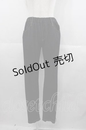 画像: PINK HOUSE / 裾フリルレギンス  インディゴ I-25-06-29-090-LO-PA-HD-ZI