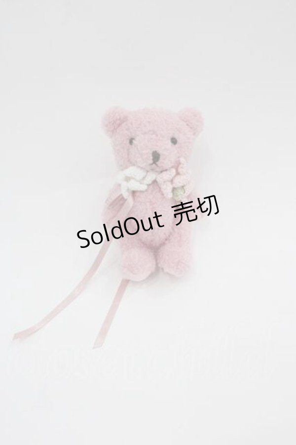 画像1: PINK HOUSE / 桜Teddyぬいぐるみコサージュ  ピンク I-25-06-29-106-LO-ZA-HD-ZI (1)