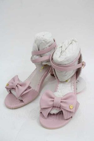 画像: BABY,THE STARS SHINE BRIGHT / LOVE RIBBONサンダル M ピンク I-25-06-29-120-BA-SH-HD-ZI