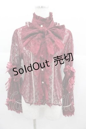 画像: BABY,THE STARS SHINE BRIGHT / Labyrinth Collection Roomレースブラウス  ボルドー I-25-06-29-014-BA-BL-HD-ZI