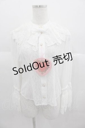 画像: BABY,THE STARS SHINE BRIGHT / グラスグリーンのPastoral〜羊飼いの恋歌〜Lilyブラウス  白 I-25-06-29-019-BA-BL-HD-ZI