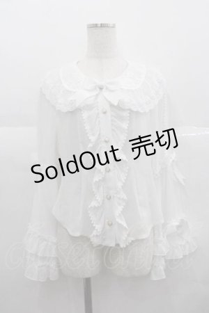 画像: BABY,THE STARS SHINE BRIGHT / Albertineブラウス  白 I-25-06-29-025-BA-BL-HD-ZI