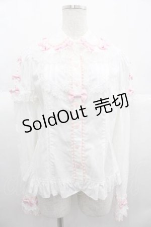 画像: Angelic Pretty / Present Ribbonブラウス  白 I-25-06-29-004-AP-OP-HD-ZI