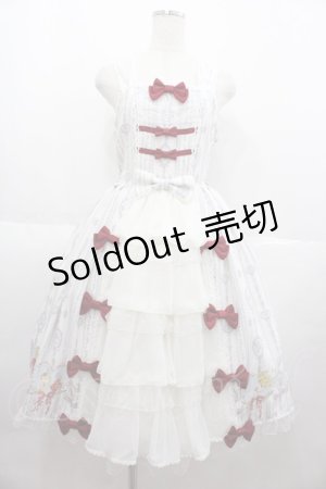 画像: metamorphose / 思い出のすずらんフリルジャンパースカート  白 I-25-07-06-045-ME-OP-HD-ZI