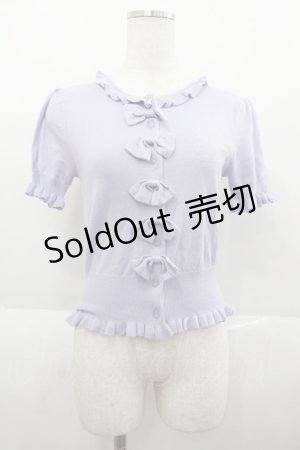 画像: Angelic Pretty / フリルヒロインニットカーディガン  ラベンダー I-25-07-06-007-AP-TO-HD-ZI