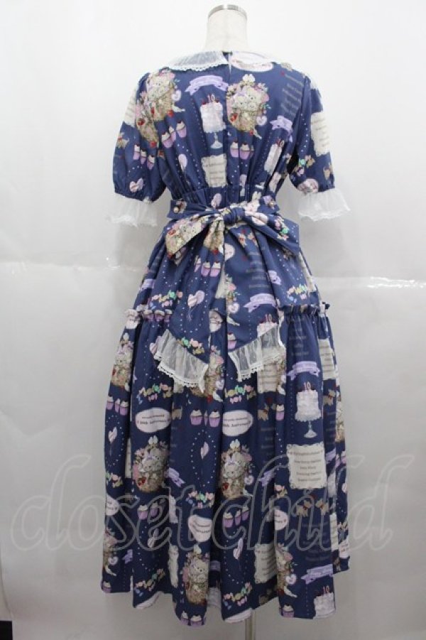 春のコレクション axes femme kawaii / 10thアニバーサリーワンピース 紺 I-25-07 ワンピース