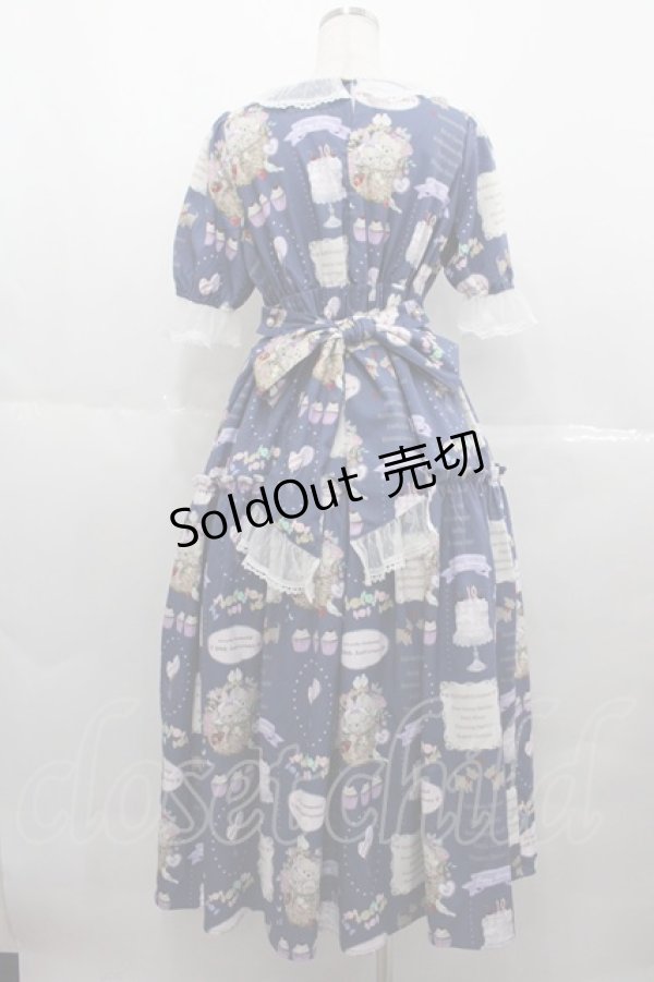 画像2: axes femme Kawaii / 10thアニバーサリーワンピース  紺 I-25-07-06-079-AX-OP-HD-ZH (2)