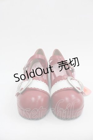画像: BABY,THE STARS SHINE BRIGHT / ハートバックルシューズ M 赤 I-25-07-06-113-BA-SH-HD-ZI