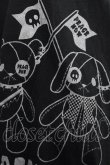 画像3: PEACE NOW / うさぎくまプリントカットソー  黒Ｘグレー I-25-07-06-021-PU-TO-HD-ZI (3)