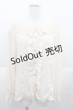 画像: axes femme kawaii / ローズレースブラウス  アイボリー I-25-07-06-004-AX-BL-HD-ZT496
