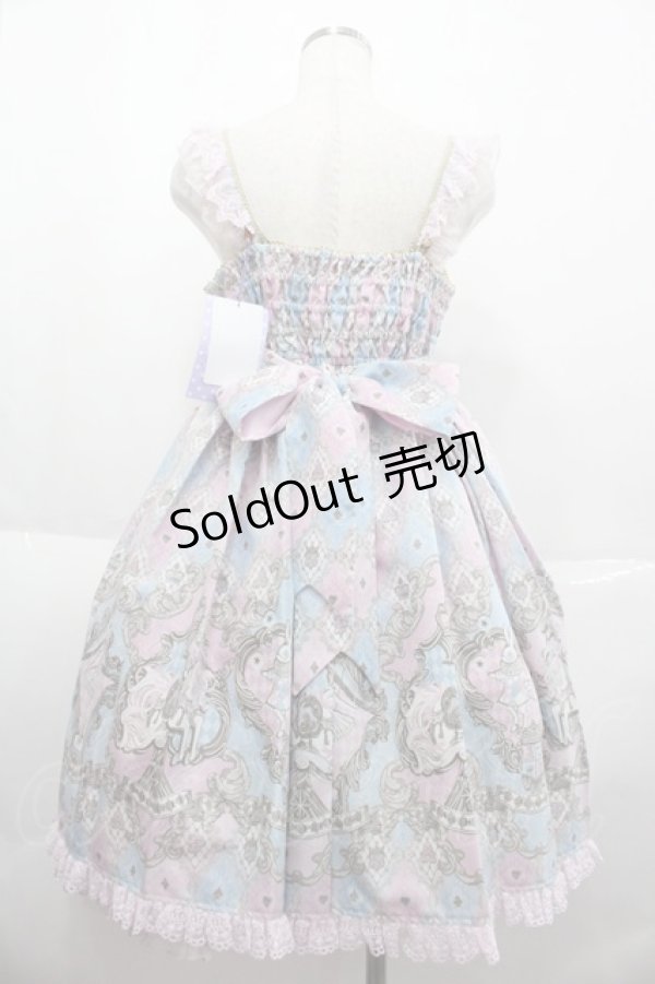 画像2: Angelic Pretty / アレルキナーダ切替ジャンパースカート  ピンク I-25-07-06-035-AP-OP-HD-ZI (2)