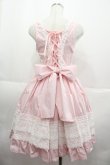 画像2: BABY,THE STARS SHINE BRIGHT / レースフリルジャンパースカート  ピンク I-25-07-06-039-BA-OP-HD-ZI (2)
