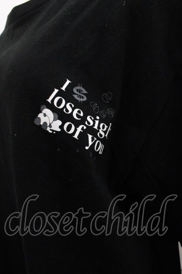 画像3: Candy Stripper / I lose sight of youカットソー  黒ｘ白 I-25-07-09-046-PU-TO-HD-ZI (3)