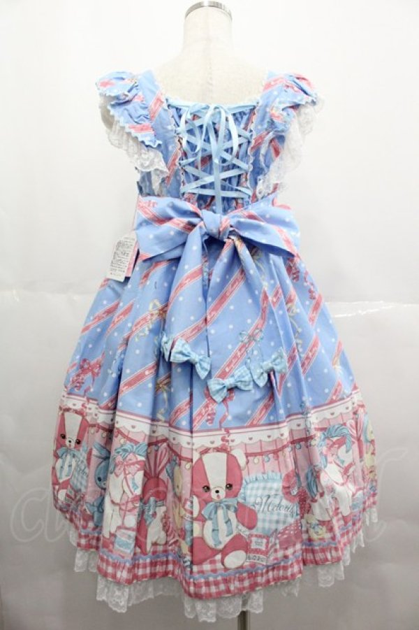 最終出品Angelic Pretty／マリン柄のスカートとハイソックス2点セット Angelic Pretty / MELODY TOYSハイウエストジャンパースカート