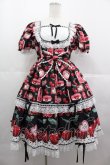 画像1: Angelic Pretty / Cherry Jam Labelワンピース  黒 I-25-07-09-062-AP-OP-HD-ZI (1)