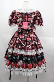 画像2: Angelic Pretty / Cherry Jam Labelワンピース  黒 I-25-07-09-062-AP-OP-HD-ZI (2)