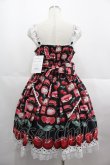 画像2: Angelic Pretty / Cherry Jam Labelジャンパースカート  黒 I-25-07-09-063-AP-OP-HD-ZI (2)