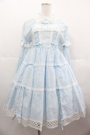 画像: BABY,THE STARS SHINE BRIGHT / はわせドールワンピース&ヘッドドレス  サックス I-25-07-09-065-BA-OP-HD-ZI