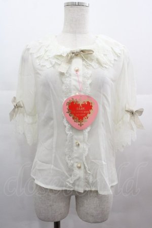 画像: BABY,THE STARS SHINE BRIGHT / Fluffy Dream Ribbonブラウス  アイボリー I-25-07-09-009-BA-BL-HD-ZI