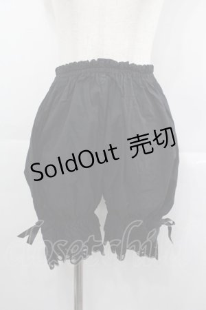 画像: metamorphose / 裾レースリボンドロワーズ  黒 I-25-07-09-101-ME-PA-HD-ZI
