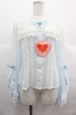 画像1: BABY,THE STARS SHINE BRIGHT / St.Mary Holy Cardブラウス  サックス I-25-07-09-012-BA-BL-HD-ZI (1)