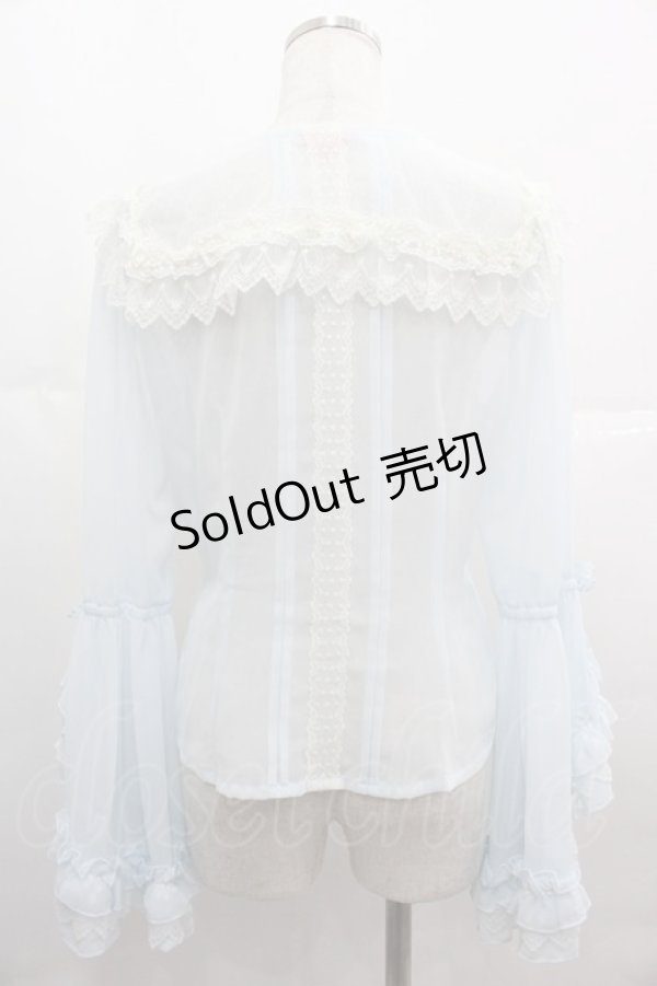 画像2: BABY,THE STARS SHINE BRIGHT / St.Mary Holy Cardブラウス  サックス I-25-07-09-012-BA-BL-HD-ZI (2)