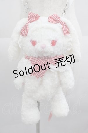 画像: BABY,THE STARS SHINE BRIGHT / うさくみゃポシェット  白Ｘ赤チェック I-25-07-09-118-BA-BG-HD-ZI