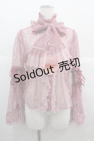 画像: BABY,THE STARS SHINE BRIGHT / Labyrinth Collection Roomレースブラウス  ピンク I-25-07-09-016-BA-BL-HD-ZI