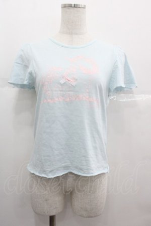 画像: Nile Perch / ユニコーンプリント半袖カットソー  サックスＸピンク I-25-07-09-028-LO-TO-HD-ZI