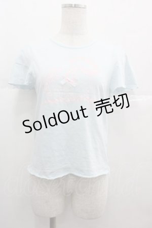 画像: Nile Perch / ユニコーンプリント半袖カットソー  サックスＸピンク I-25-07-09-028-LO-TO-HD-ZI