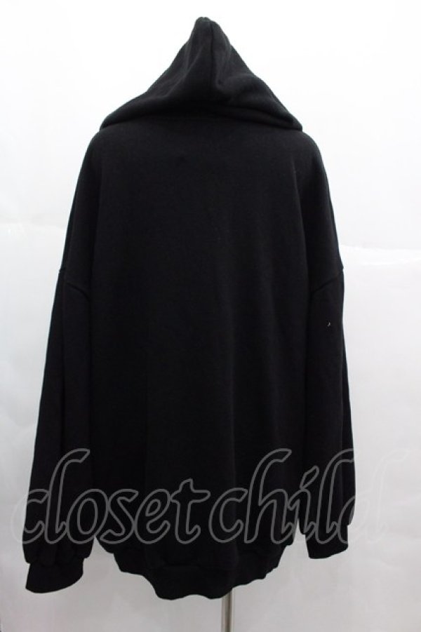 Candy Stripper / WHATEVER HOODIE 黒X白 I-25-07-09-043-PU-TO