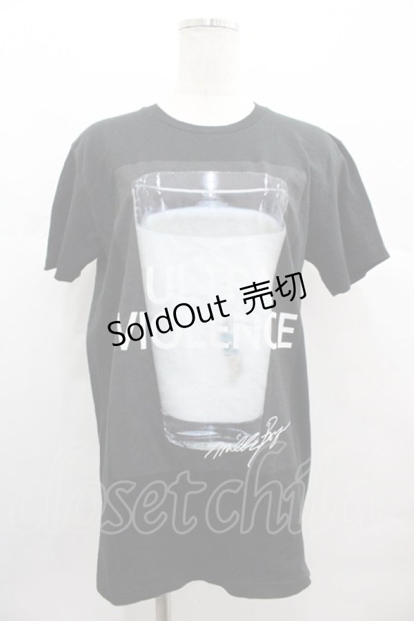 画像1: MILKBOY / VIOLENT MILK TEE M 黒Ｘ白 I-25-07-09-044-MB-TO-HD-ZI (1)