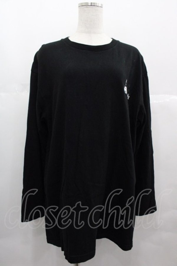 画像1: Candy Stripper / I lose sight of youカットソー  黒ｘ白 I-25-07-09-046-PU-TO-HD-ZI (1)