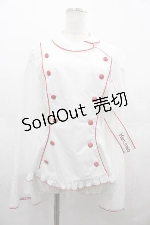 画像: metamorphose / 【プラスサイズ】Little Nurse 長袖ブラウス  白Ｘ赤 I-25-07-16-001-ME-BL-HD-ZI