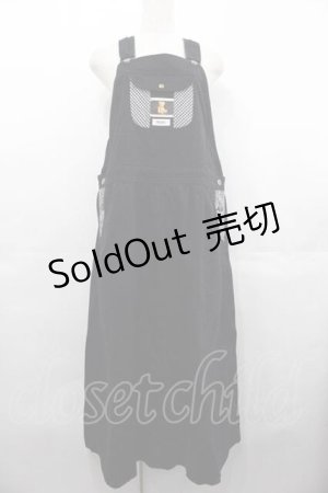 画像: PINK HOUSE / ギンガムチェック使いサロペットスカート  黒 I-25-07-16-077-LO-OP-HD-ZS