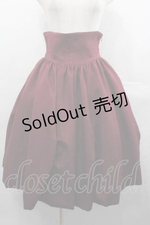 画像: NO.S PROJECT / 二次元と運命が交差するスカート  ボルドー I-25-07-16-085-LO-SK-HD-ZI