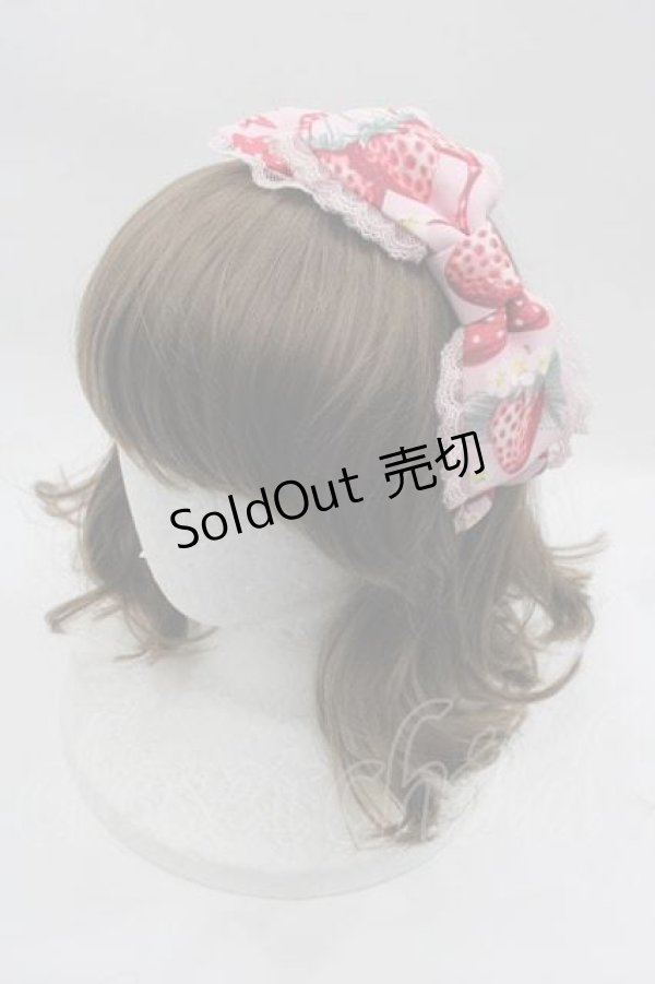 画像1: Angelic Pretty / Strawberry Dollカチューシャ  ピンク I-25-07-16-114-AP-AC-HD-ZI (1)