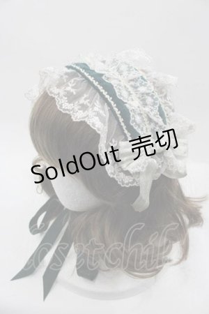 画像: BABY,THE STARS SHINE BRIGHT / 月夜の花のSoir?eヘッドドレス  グリーンＸアイボリー I-25-07-16-117-BA-AC-HD-ZI