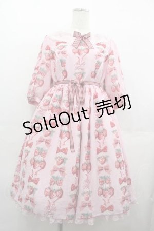 画像: Angelic Pretty / Strawberry Dollワンピース  ピンク I-25-07-16-035-AP-OP-HD-ZI