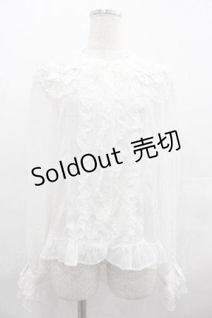 画像: Angelic Pretty / ドレッシーリボンレースブラウス  白 I-25-07-19-001-AP-BL-HD-ZI