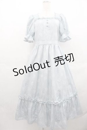 画像: m petit by misako / NINA'S 花柄スクエアネックワンピース M サックス I-25-07-19-045-LO-OP-HD-ZI
