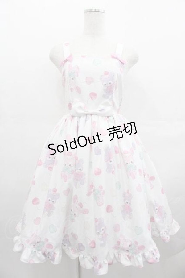 Chalmiere / FancyDollsジャンパースカート 白 I-25-07-19-059