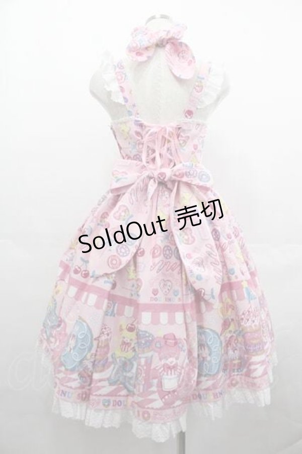 画像2: Angelic Pretty / Toy's Donut Dinerジャンパースカート  ピンク I-25-07-19-036-AP-OP-HD-ZI (2)