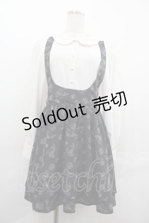 画像: E hyphen world gallery / Aliceエプロンワンピース  黒Ｘ白 I-25-07-23-048-LO-OP-HD-ZI